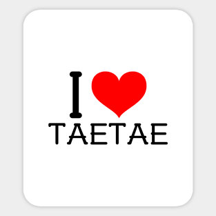 I ♡ TAETAE Sticker